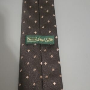 Sears Elegant Black Tie with Subtle Pattern